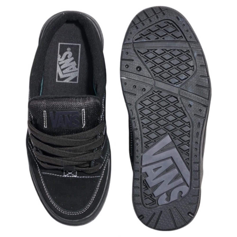 new Vans women's size 9 Shoes upland mule black/white stitching - Picture 1 of 4